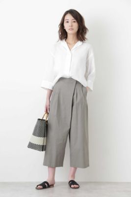 麻ポリエステル比翼シャツ（０７７８１１０６０５）