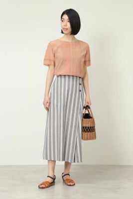 ◆デッキストライプスカート（０７７８１２０５０３）
