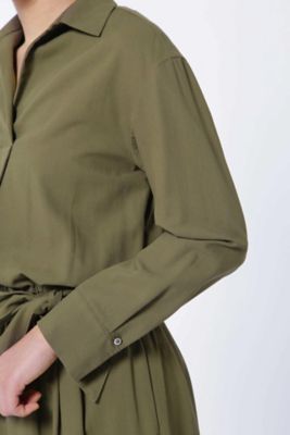 サッシュベルト付きウエストゴムワンピース◆（０７７８１４０２００）