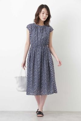 ［洗える］綿シルクインドプリントワンピース（０７７８１４０６００）