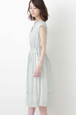 ［洗える］綿シルクインドプリントワンピース（０７７８１４０６００）