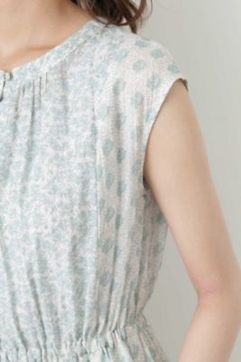 ［洗える］綿シルクインドプリントワンピース（０７７８１４０６００）