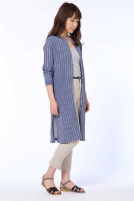 ◆ストライプ柄ロング羽織（０７７８１７０４０９）