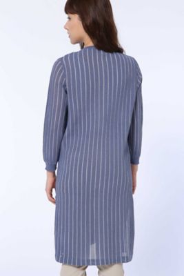 ◆ストライプ柄ロング羽織（０７７８１７０４０９）