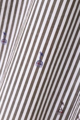 ストライプジャガードロングシャツ（０７７８２１０００１）