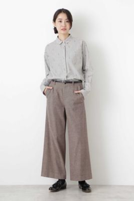 ストライプジャガードロングシャツ（０７７８２１０００１）