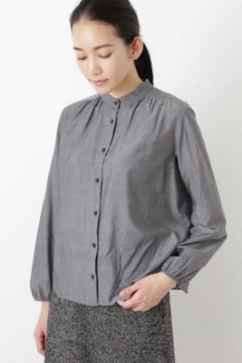 ≪Ｊａｐａｎ　ｃｏｕｔｕｒｅ≫キュプラコットンリボンタイブラウス（０７７８２１００１１）