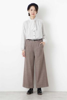 ≪Ｊａｐａｎ　ｃｏｕｔｕｒｅ≫キュプラコットンリボンタイブラウス（０７７８２１００１１）