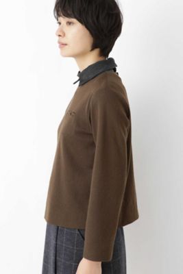 ≪Ｊａｐａｎ　ｃｏｕｔｕｒｅ≫ウールジャージー衿取り外しブラウス（０７７８２１０１０４）