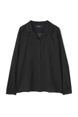 綿シルクツイル変形ドットプリントブラウス（０７７８２１０２０２）