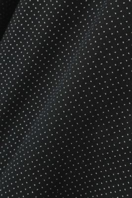 綿シルクツイル変形ドットプリントブラウス（０７７８２１０２０２）
