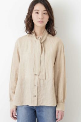 ＜human woman (Women)＞［ＷＥＢ限定商品］リネンボウタイブラウス（０７７８２１０６０７）