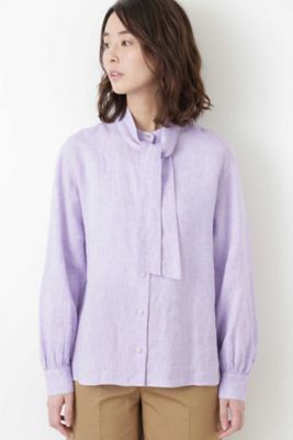 ［ＷＥＢ限定商品］リネンボウタイブラウス（０７７８２１０６０７）