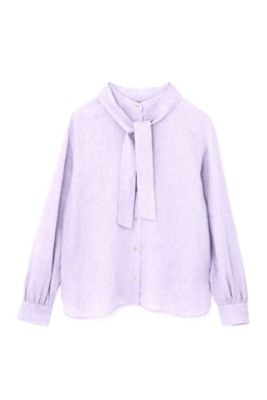 ［ＷＥＢ限定商品］リネンボウタイブラウス（０７７８２１０６０７）