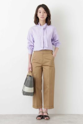 ［ＷＥＢ限定商品］リネンボウタイブラウス（０７７８２１０６０７）