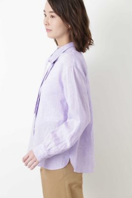 ［ＷＥＢ限定商品］リネンボウタイブラウス（０７７８２１０６０７）