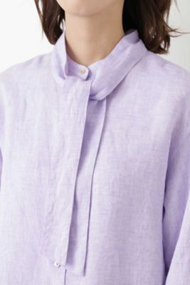 ［ＷＥＢ限定商品］リネンボウタイブラウス（０７７８２１０６０７）