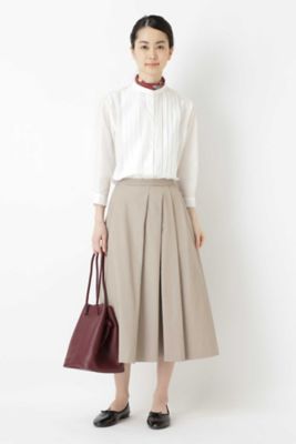 コットンシルクローンタックブラウス（０７７８２１０８００）
