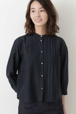 コットンシルクローンタックブラウス（０７７８２１０８００）