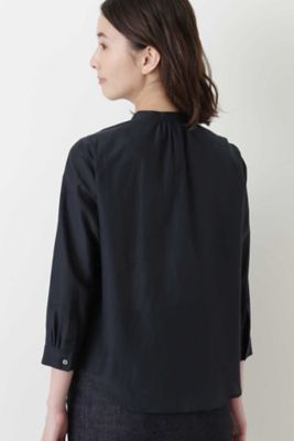 コットンシルクローンタックブラウス（０７７８２１０８００）