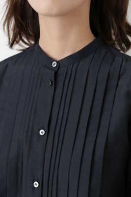 コットンシルクローンタックブラウス（０７７８２１０８００）