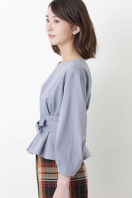 ◆コットンメランジツイルブラウス（０７７８２１０８０５）