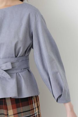 ◆コットンメランジツイルブラウス（０７７８２１０８０５）