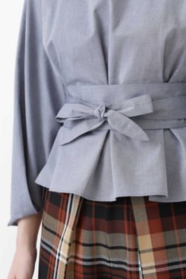 ◆コットンメランジツイルブラウス（０７７８２１０８０５）