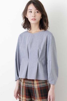 ◆コットンメランジツイルブラウス（０７７８２１０８０５）