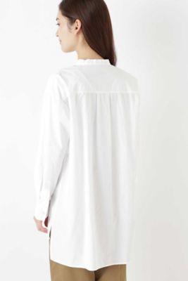 ◆ウィブヨーク付ロングシャツ（０７７８２１０９０７）