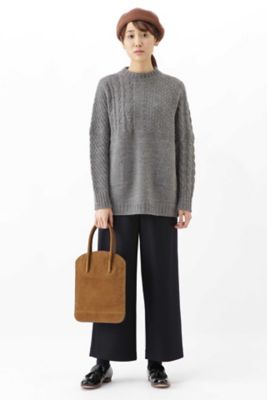 極美品 未使用？ カナダ製 wash2wear スエードレザー ストレートパンツ ≪Japan couture≫ ウールカルゼストレートパンツ