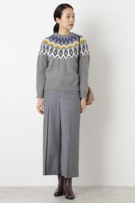 ◆フランネルセミワイドタックパンツ（０７７８２３０１０３）
