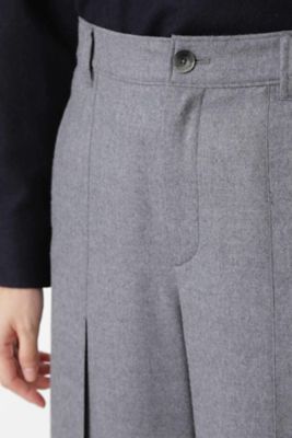 ◆フランネルセミワイドタックパンツ（０７７８２３０１０３）