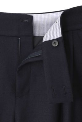 ウールワイドテーパードパンツ（０７７８２３０１０６）