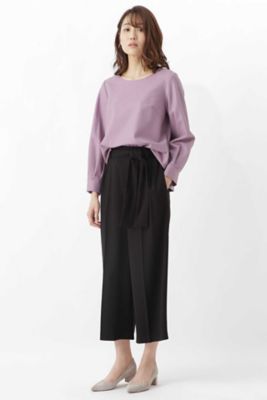 《ａｒｒｉｖｅ　ｐａｒｉｓ》バックサテン　パンツ（０７７８２３０５０２）