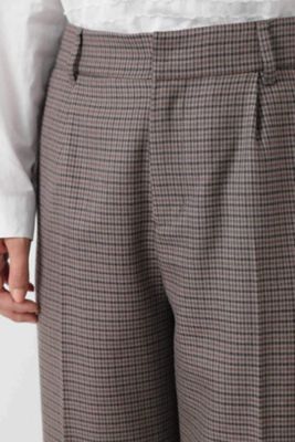 ◆ウール細見テーパードパンツ（０７７８２３０９０２）
