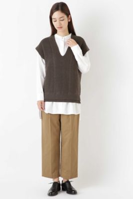 ◆甘撚り超長綿ツイルパンツ（０７７８２３０９０６）