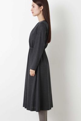 ◆ウールジャージーギャザーワンピース（０７７８２４０１００）
