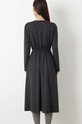◆ウールジャージーギャザーワンピース（０７７８２４０１００）