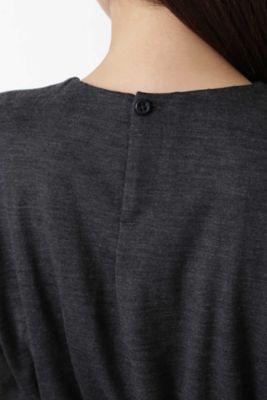 ◆ウールジャージーギャザーワンピース（０７７８２４０１００）