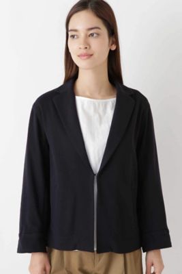 ◆変形ワッフルテーラードショートジャケット（０７７８２５０８００）