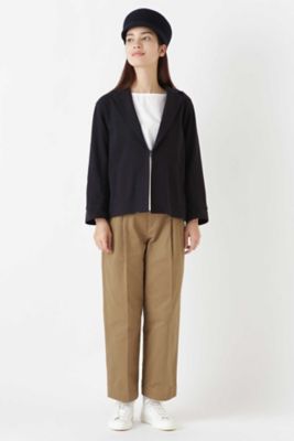 ◆変形ワッフルテーラードショートジャケット（０７７８２５０８００）