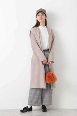 ◆エルモザフェイクスエードコート（０７７８２５１９０１）