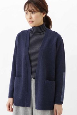 カラーブロッキングロングカーディガン（０７７８２７００１０）