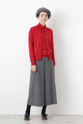 ◆クールネックカーディガン（０７７８２７０８０１）