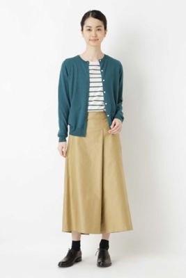 ◆クールネックカーディガン（０７７８２７０８０１）