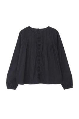 超長綿オーガニックローンブラウス（０７７９１１０１０４）