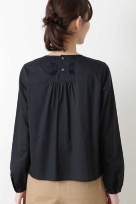 超長綿オーガニックローンブラウス（０７７９１１０１０４）
