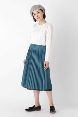 超長綿オーガニックローンブラウス（０７７９１１０１０４）