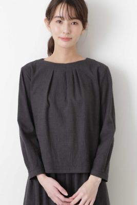 ＜human woman (Women)＞≪Ｊａｐａｎ　ｃｏｕｔｕｒｅ≫ジャガードチェックブラウス（０７７９１１０２０６）